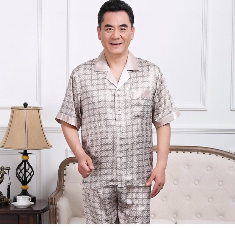 Bộ lụa cộc tay cho bố, ông