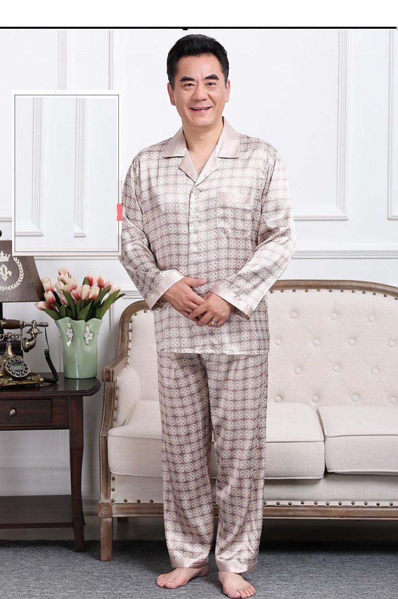 Bộ lụa dài tay cho bố, ông